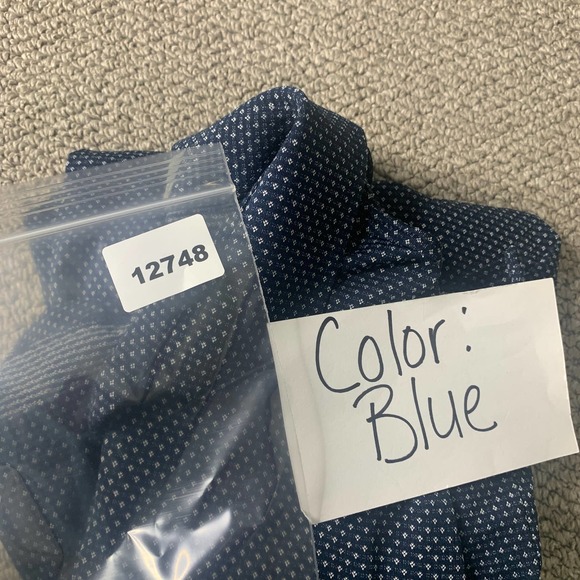 Fennec Mens Polo Shirt Size Large Blue Embroidered Short Sleeves Golf Pullover - Picture 11 of 11